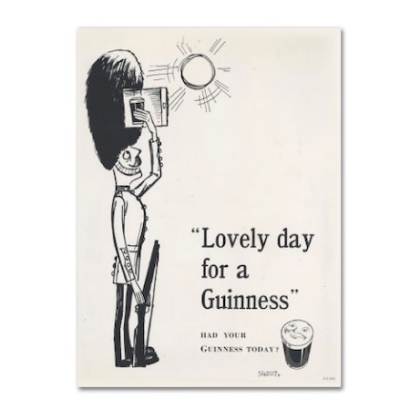 Guinness Brewery 'Lovely Day For A Guinness I' Canvas Art,24x32